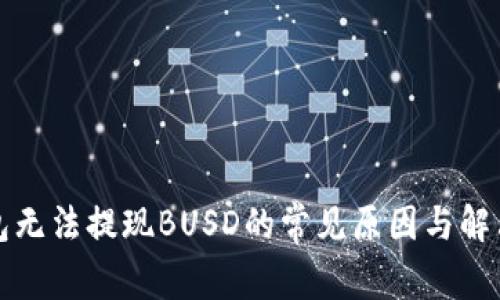 TP钱包无法提现BUSD的常见原因与解决方案